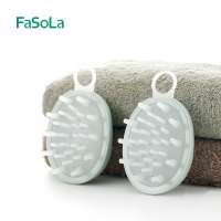 FaSoLa Children hair washing brush Hair shampooing brush massage comb scalp head silicone round grasp hair comb